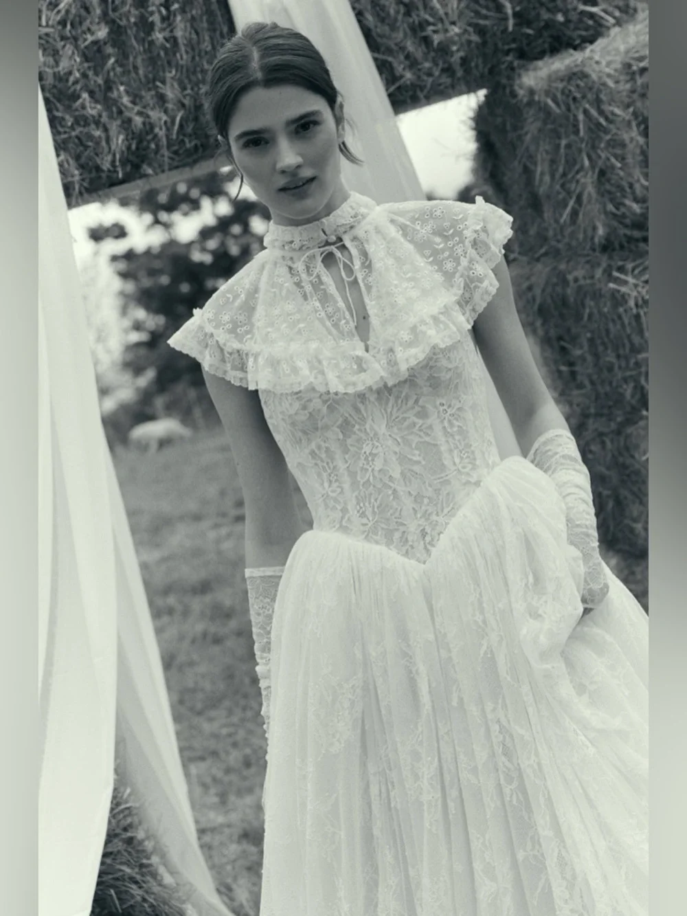 For Love and Lemons Layer Cake Chiffon Collar - Picture 5 of 6